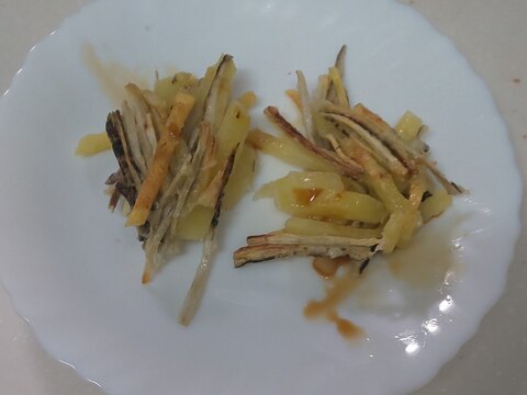 じゃがいもとごぼうの和風ガレット(^ー^)